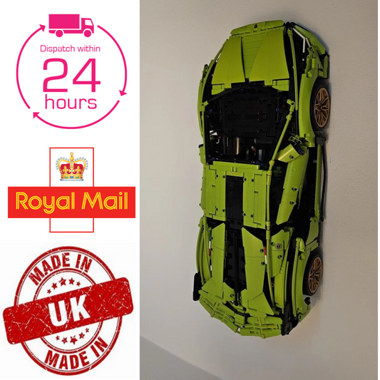 Vertical Wall Mount Display Stand for Lego Lamborghini Sián FKP 37 42115