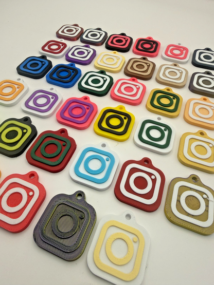 30mm NFC Tag Social Media Key Chain Key Ring Tap To Share Profile