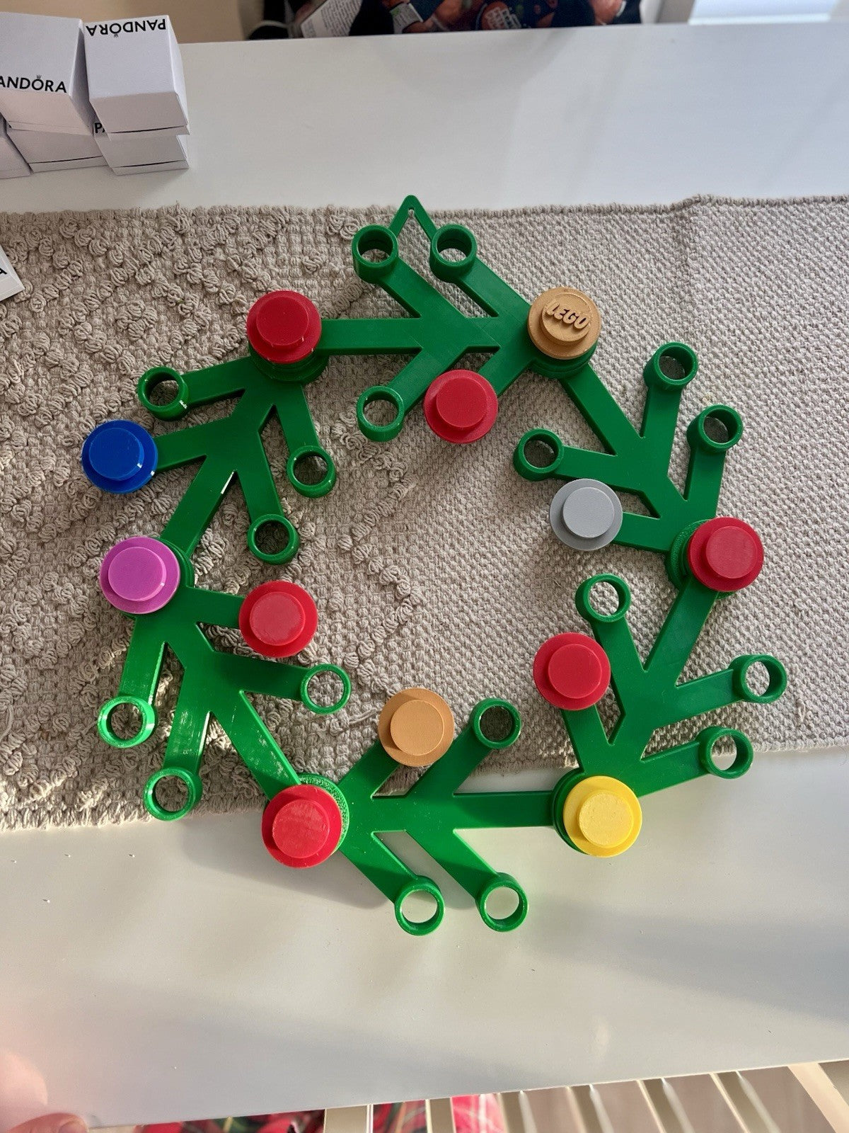 Lego Inspired Front Door Christmas Wreath Decoration Any Colour 17in Diameter