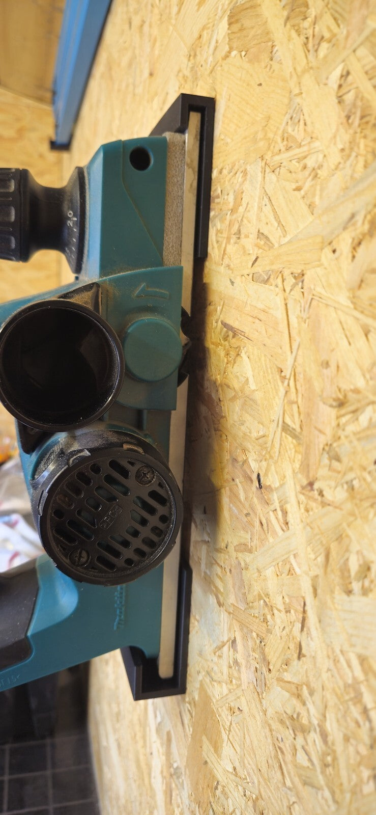 Wall mount bracket holderfor Makita dkp180z 18v lxt cordless planer Any colour