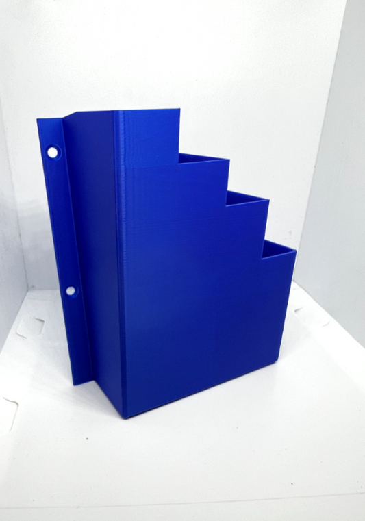 Blue Cable Tie Holder Zip Tie Storage Rack Wall Mount Organiser Container UK