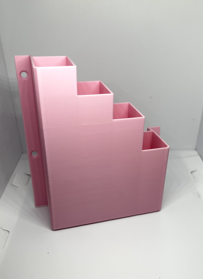 XL Extra Large Pink Cable Tie Holder Zip Tie Storage Rack Wall Mount Organiser