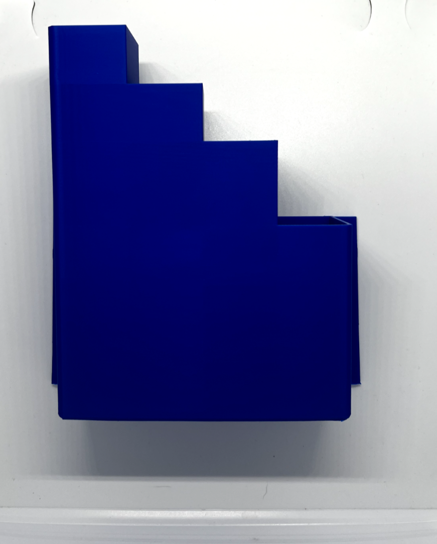 Blue Cable Tie Holder Zip Tie Storage Rack Wall Mount Organiser Container UK