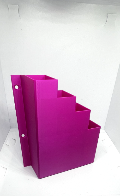 Hot Pink Cable Tie Holder Zip Tie Storage Rack Wall Mount Organiser Container