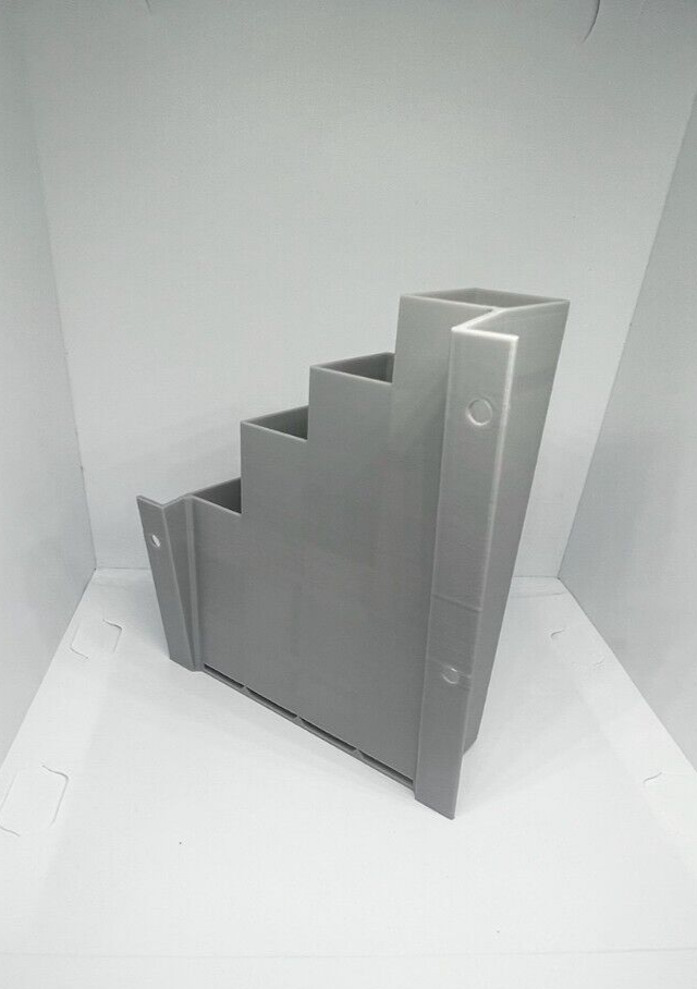 Grey Cable Tie Holder Zip Tie Storage Rack Wall Mount Organiser Container UK