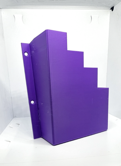 Purple Cable Tie Holder Zip Tie Storage Rack Wall Mount Organiser Container UK