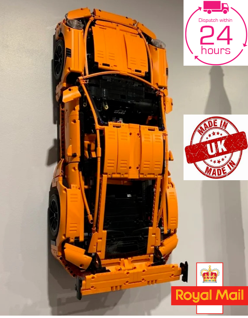 Wall Mount bracket for Lego Porsche 911 GT3RS 42056 or Ferrari Daytona 42143