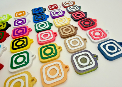 30mm NFC Tag Social Media Key Chain Key Ring Tap To Share Profile